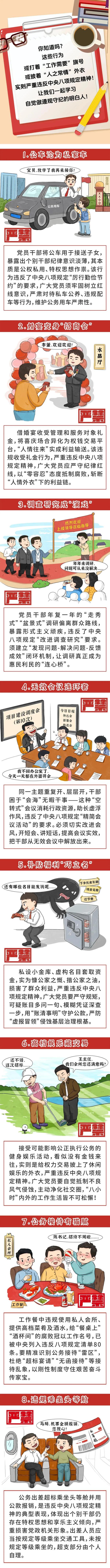 【安博电子官方网站】这些行为违反中央八项规定精神